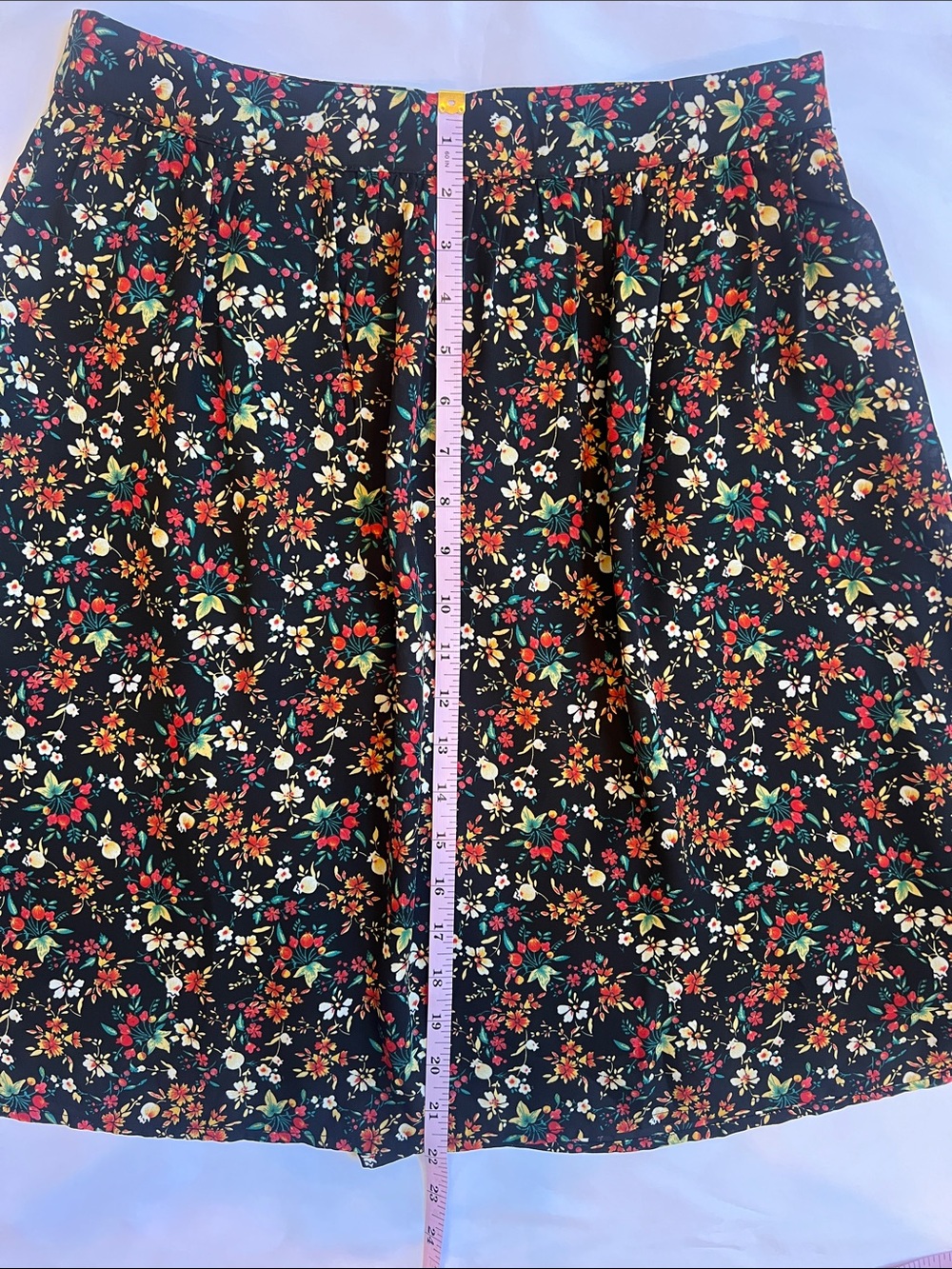 J Crew Mercantile Sz 6 Black Garden, Whimsy Floral Skirt - Multicolor Print - Picture 5 of 11